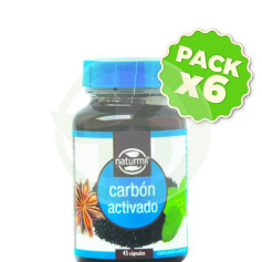 Pack 6x Charbon Actif Composé 45 Gélules Naturmil