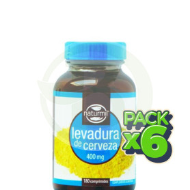 Pack 6x Levadura de Cerveza 400Mg. 180 Comprimidos Naturmil