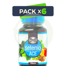 Pack 6x Selenio Ace 30 Cápsulas Naturmil