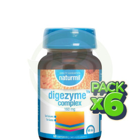 Pack 6x Digezyme Complex 60 Comprimidos Naturmil