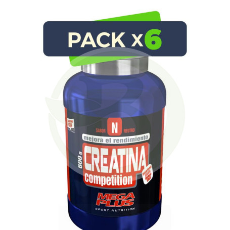 Pack 6x Creatina Competition 600Gr. Megaplus