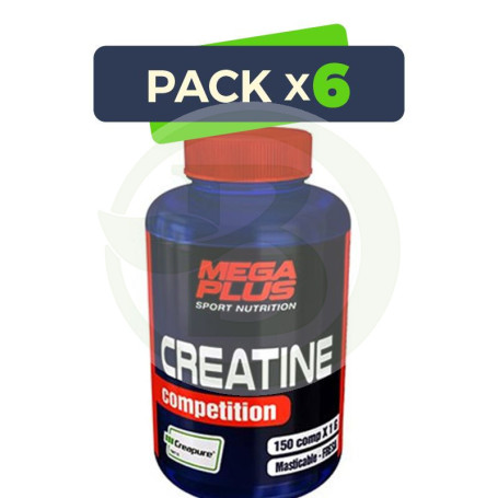 Pack 6x Creatine Comprimidos Masticables 150 Comprimidos Megaplus