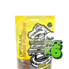 Pack 6x Optimal Mass Magnus Brownie 7Kg. Megaplus