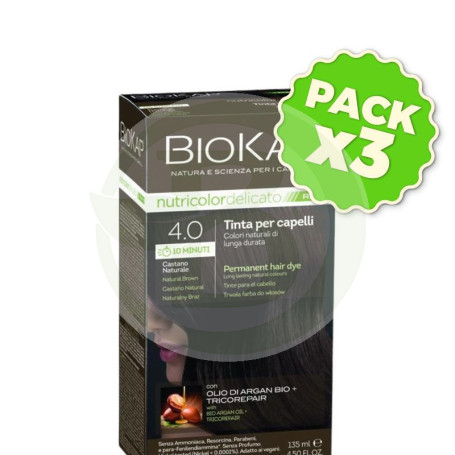 Pack 3x Rapid Delicato 4.0 Castaño Natural 135Ml Biokap