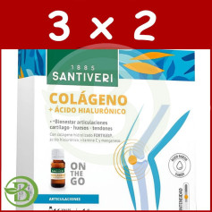 Pack 3x2 Arthrosine Collagène 16 Ampoules Santiveri