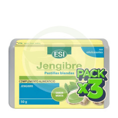 Pack 3x Pastilla Blanda Suiza De Jengibre 50G Esi