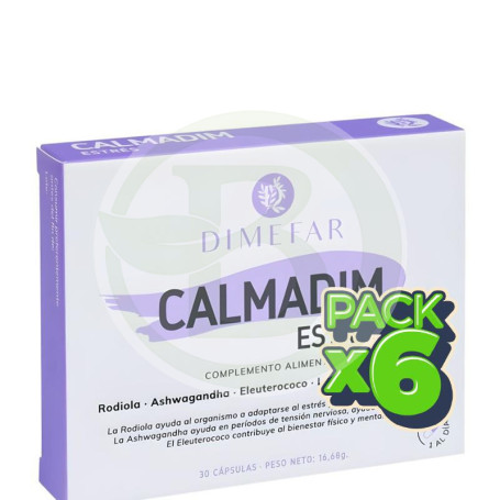 Pack 6x Calmadim Estrés 30 Cápsulas Dimefar