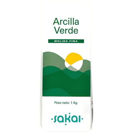 Argile Verte Fine 1Kg Sakai
