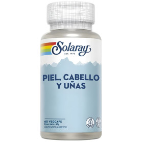 Peau, Cheveux et Ongles 60 Gélules Végétales Solaray