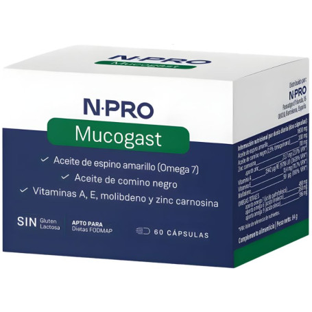 Mucogast 60 Gélules Npro