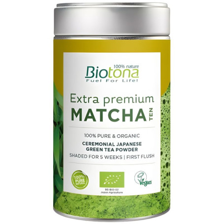 Thé Extra Premium Matcha en Poudre 70G Biotona