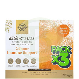 Pack 3x Ester-C Plus 1000Mg 21 Sobres Solgar