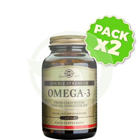 Pack 2x Omega 3 Alta Concentración 60 Cápsulas Solgar