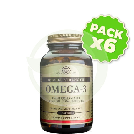 Pack 6x Omega 3 Alta Concentración 30 Cápsulas Solgar