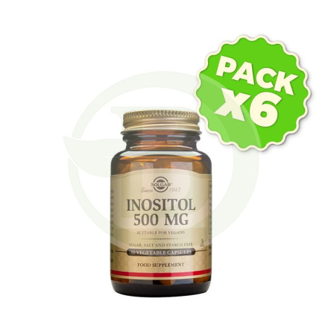 Pack 6x Inositol 50 Cápsulas Solgar