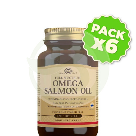 Pack 6x Full Spectrum Omega 120 Capsulas Solgar