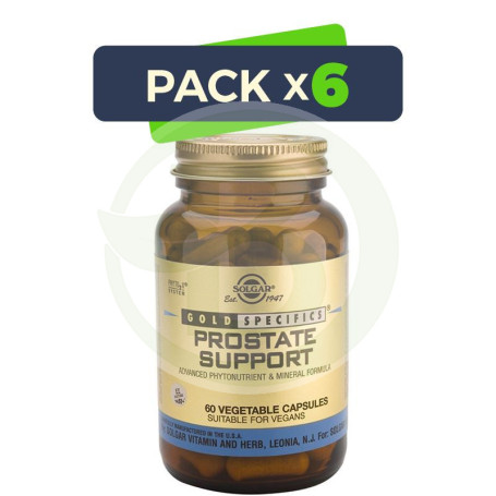 Pack 6x GS Prostate Support 60 Cápsulas Solgar