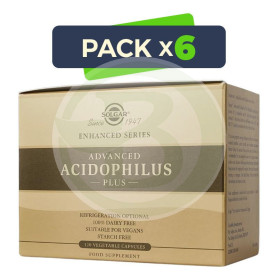 Pack 6x Acidophilus Plus Avanzado 120 Cápsulas Solgar