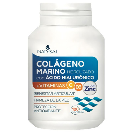 Collagène Marin avec Acide Hyaluronique 120 Gélules Natysal
