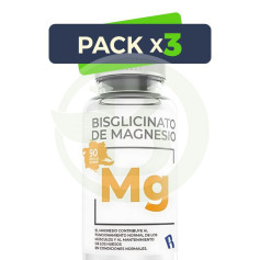 Pack 3x Bisglycinate de Magnésium 90 Gélules Bequisa