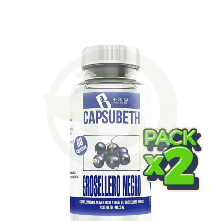Pack 2x Capsubeth Grosellero Negro 60 Cápsulas Bequisa