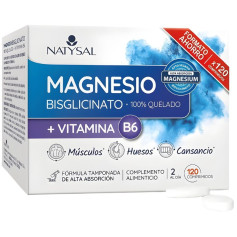 Magnésium Bisglycinate Chélaté + B6 120 Comprimés Natysal