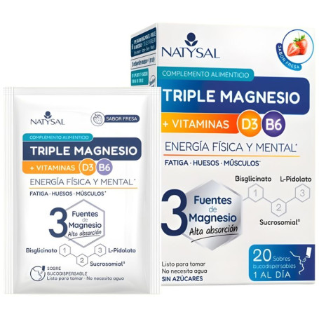 Triple Magnésium 20 Sachets Natysal