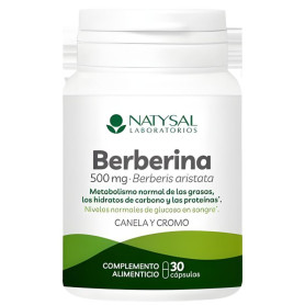 Berbérine 500mg avec Cannelle et Chrome 30 Gélules Natysal