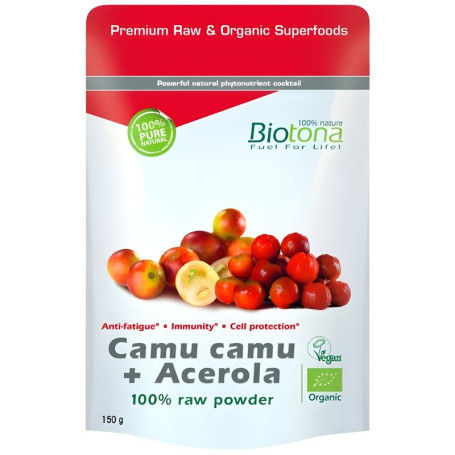 Camu Camu + Acérola en Poudre 150G Biotona