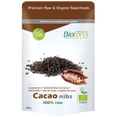 Pépites De Cacao Cru 200G Biotona