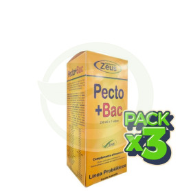 Pack 3x Pecto+Bac 250Ml +1 Sobre Zeus