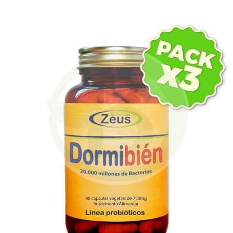 Pack 3x Dormibien 90 Cápsulas Vegetales Zeus