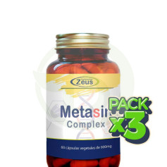 Pack 3x Metasin Complex 60 Gélules Végétales Zeus