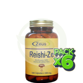 Pack 6x Reishi-Ze 180 Cápsulas Zeus