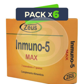 Pack 6x Inmuno-5 Max 7 Sobres Zeus