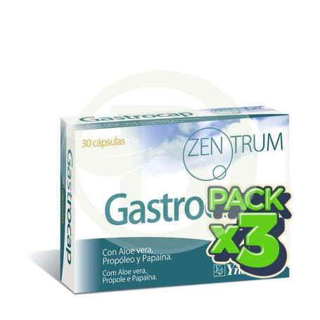Pack 3x Zentrum Gastrocap 30 Cápsulas Ynsadiet