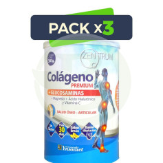 Pack 3x Collagène Premium Hydrolisé Flacon De 360G Ynsadiet