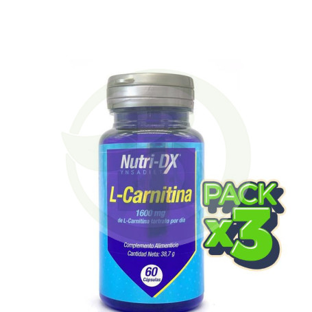 Pack 3x L-Carnitina Envase De 60 Cápsulas Ynsadiet