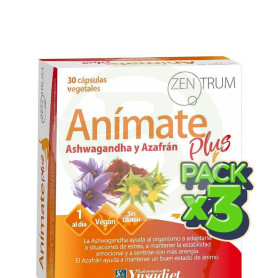 Pack 3x Zentrum Animate Plus 30 Cápsulas Ynsadiet