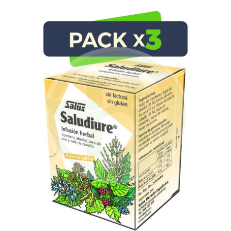 Pack 3x Saludiure Infusión Salus