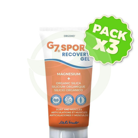 Pack 3x G7 Sport Recovery Gel 150Ml Silicium