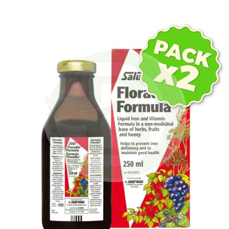 Pack 2x Floradix Jarabe 250Ml. Salus