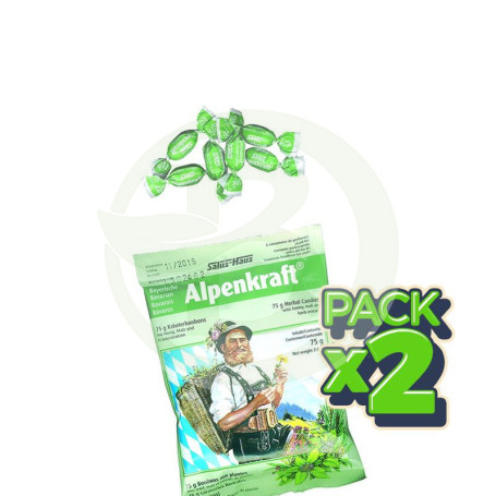 Pack 2x Caramelos Alpenkraft 75Gr. Salus