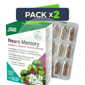 Pack 2x Neuro Memory 30 Capsulas Salus