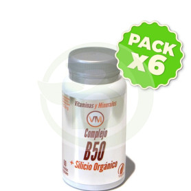 Pack 6x Complejo B50 + Silicio Orgánico 60 Cápsulas Ynsadiet