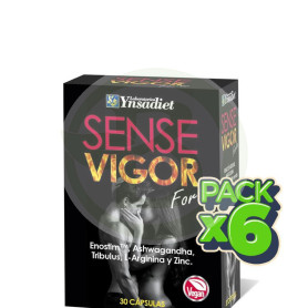 Pack 6x Sense Vigor Forte Envase De 30 Cápsulas Ynsadiet