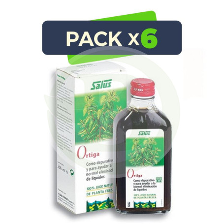 Pack 6x Jugo de Ortiga 200Ml. Salus