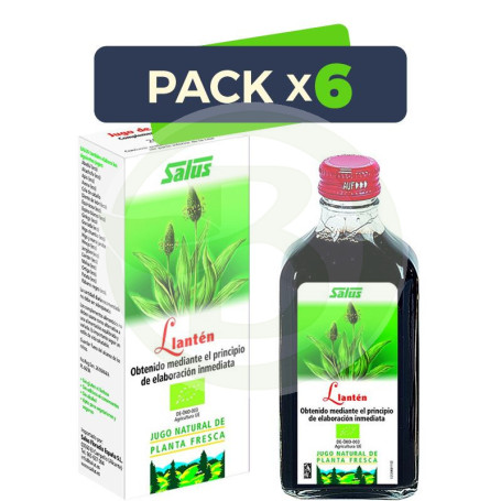 Pack 6x Jugo de Llantén 200Ml. Salus