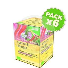 Pack 6x Infusión Flores de Bach Fuerza y Energía Salus