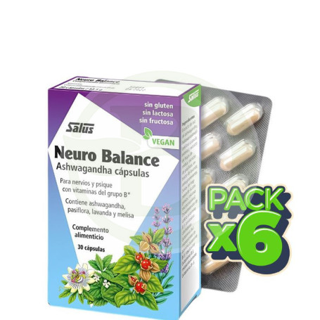 Pack 6x Neuro Balance 30 Cápsulas Salus